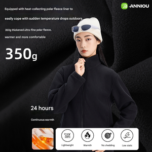 Chaqueta con capucha desmontable impermeable 3 en 1 para hombres y mujeres a prueba de viento con forro polar para senderismo, esquí, ropa al aire libre - Product Image 3