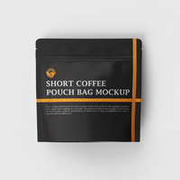Sacs à café personnalisés imprimés en PE de qualité alimentaire 250G 1KG à fond carré, kit de sacs à café pour l'emballage du café