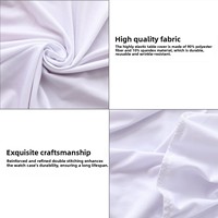 Ensemble de nappes de banquet nordiques en polyester extensible de couleur unie pour bar à cocktails, comptoir, hôtel, décoration de mariage - Vente en gros usine