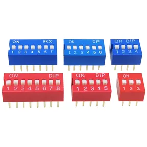 2.54MM DIP switch Blue/Red DS-1/2/3/4/5/6/7/8/9/10/12 bit DIP