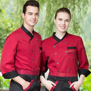 Người Đàn Ông Của & Phụ Nữ Dài Tay Twill Tạp dề Mùa Đông Đầu Bếp Làm Việc Quần Áo Cho Nhà Bếp Đồng Phục Trong Nhà Hàng & Thanh Hàng Đầu Cho Nấu Ăn - Product Image 4