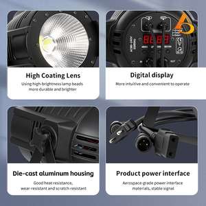 Faro LED Professionale 200W COB RGBW Bianco Freddo e Bianco Caldo 2in1 per Palcoscenico, DMX512, Effetto <span class=keywords><strong>Blinder</strong></span> per Feste, Discoteche, Teatri ed Eventi - Product Image 5
