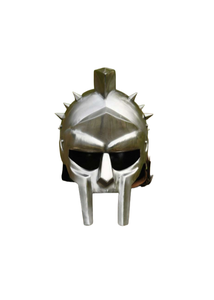 Casco Decorativo Estilo Romano Hecho a Mano, Chapado en Plata/Oro, Accesorio de Disfraz Metálico, Temática Histórica, Celebraciones, Fotografía - Product Image 2