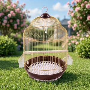 Cage à oiseaux en métal économique de petite taille, accessoires complets, balançoire, perchoir pour les amoureux des oiseaux débutants - Product Image 4