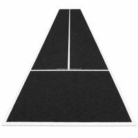 Tapis de sport synthétique noir de haute qualité pour fitness, gamme HRX LINE PRODUCTS, support pour traîneau, taille et logo personnalisables, graphismes sur mesure