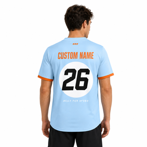 Camiseta de Béisbol de Secado Rápido y Transpirable para Hombre, Diseño Gráfico Personalizado, Cierre de Botones, Manga Corta, Uniforme para Día de Carreras de Motorsport - Product Image 3