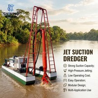 Drague à aspiration pour le dragage de rivières à moyenne échelle, l'extraction de sédiments et le nettoyage des boues des barrages et des étangs