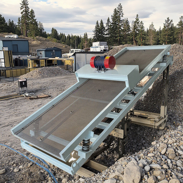 New Design Shimeite Linear Vibrating Screen Motor for Ore Processing High Capacity 50-100 T/H Classification Separation