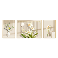 Creative cristal porcelaine moderne verre peintures murales art abstrait travail peinture salon décoration