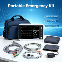 Moniteur patient multiparamétrique vétérinaire portable, moniteur de signes vitaux ECG NIBP SpO2 RESP TEMP pour chien, chat, cheval, clinique vétérinaire