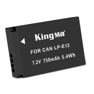 KingMa充電式リチウムイオンバッテリーLP-E12 LPE12 for Canon EOS M M2 M100100Dカメラバッテリー