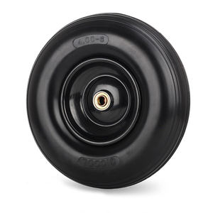 13-Zoll-Schubkarrenreifen, flach freier Vollreifen und Rad mit 5/8 "Achs bohrung, für <span class=keywords><strong>Gorilla</strong></span> Cart Lawn Mover Ersatz - Product Image 1