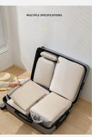 Accessoires de voyage personnalisés durables et légers, ensemble de 9 pièces, organisateur de stockage de bagages, cubes d'emballage de compression de vêtements