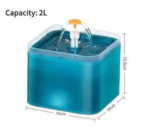 2025 Automatic Pet Water Fountain for Cats and Small Dogs with LED <b>Light</b> 67oz/2.1L Ultra Quiet Cat Drinking Fountain with Filter - Product Image 6