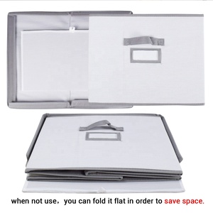 Decorative <strong>Storage</strong> Boxes Extra Large <strong>Bins</strong> With Double Open <strong>Lid</strong> and Handles for <strong>Storage</strong> - Product Image 6