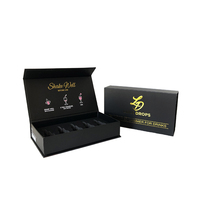 Boîte cadeau magnétique en papier avec logo personnalisé de luxe, avec insert en mousse