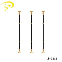 Poteau de balustrade d'escalier en alliage d'aluminium 6063-T5, pour balcon et villa, vente directe usine, installation facile, résistant à la rouille, taille personnalisée