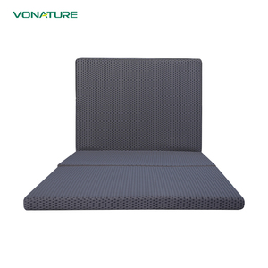 Matelas pliant noir de haute qualité en tissu maille OEKO-TEX avec noyau en gel POE PE rafraîchissant, résistant à l'eau, pour maison moderne et hôtel - Product Image 1