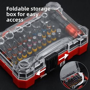 Jeu de douilles de précision RTS 38 pièces OEM Rainbow Magic Box, tournevis à cliquet en acier Cr-V, coffret en plastique, kit d'outils professionnel - Product Image 5