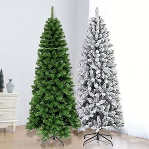 Factory Direct Modern <b>Slim</b> Pencil Christmas Auto Open Pvc Eco Friendly Artificial <b>Tree</b> Narrow Space Saving Decor for Hot - Product Image 4