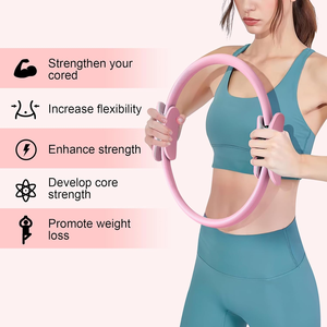 Prix d'usine 37CM NBR équipement de fitness de musculation 14 pouces Pilates anneau d'entraînement exercice Pilates anneau OEM Yog - Product Image 2