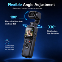 Caméra sportive portable 4K nouvelle génération HJD-05 avec suivi du visage, capteur CMOS HD et stabilisateur électronique pour photographie en extérieur