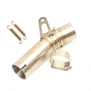 Tubo de escape para BMW S1000RR, sección media, adaptador de acero inoxidable de 51 mm con abrazadera y soporte para motocicleta de turismo - Product Image 2