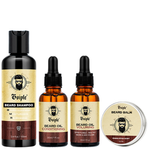 Kit de soin de la barbe en gros, huile à barbe volumisante, favorise la croissance de la barbe, shampoing à barbe, anti-démangeaisons, anti-pelliculaire, produit de soin de la barbe - Product Image 1