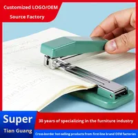 Agrafeuse manuelle rotative personnalisable en plastique pour étudiants, agrafeuse multifonctionnelle pour la maison et le bureau, capacité de 50 pages, 40 agrafes