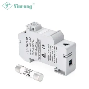 Yinrong Brand PV 1000Vdc Fuses 8*31.5mm 2A-20A ULTUV CE Certified With Yinrong YRPV-20