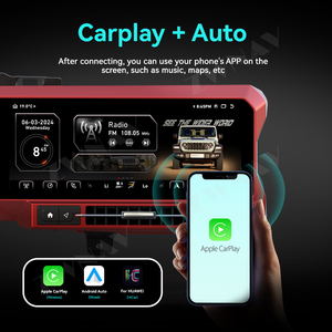 Zwnav cụm kỹ thuật số đài phát thanh xe cho Jeep Wrangler JL/Đấu sĩ 2018 2024 Bảng điều khiển công cụ tốc độ Mét Màn hình Carplay <span class=keywords><strong>4</strong></span>*<span class=keywords><strong>4</strong></span> - Product Image 4