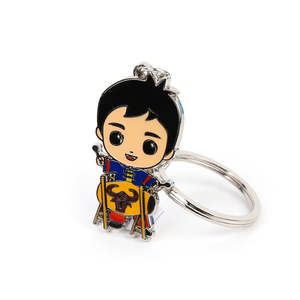 Portachiavi in Metallo Personalizzato con Logo 2D 3D Promozionale Carino Animale Cartone Animato Smalto Duro - Product Image 3