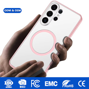 Coque de téléphone de luxe antichoc, ultra-mince, anti-empreintes digitales, anti-jaunissement, magnétique, compatible avec la charge sans fil, vente en gros OEM - Product Image 1