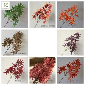 Vente en gros 73cm de feuilles artificielles <span class=keywords><strong>d</strong></span>'<span class=keywords><strong>automne</strong></span> orange en soie <span class=keywords><strong>d</strong></span>'érable <span class=keywords><strong>D</strong></span>écoration <span class=keywords><strong>d</strong></span>'halloween pour la remise des diplômes de mariage <span class=keywords><strong>d</strong></span>'hôtel à la maison - Product Image 2