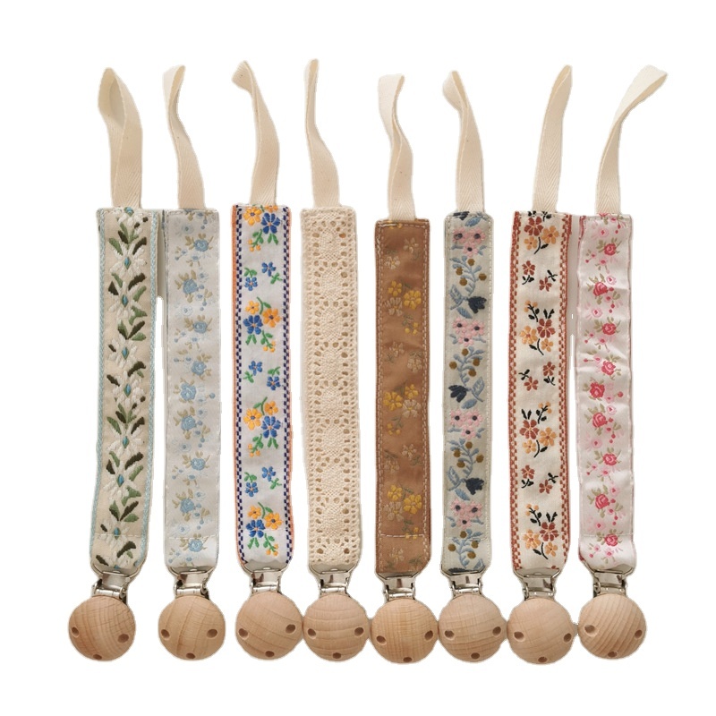 Ins Embroidery Baby Embroidery Pacifier Chain