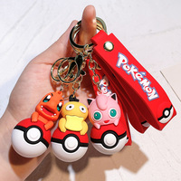 Porte-clés Pikachu de dessin animé, pendentif mignon Pokémon pour hommes et femmes, breloque de sac, cadeau