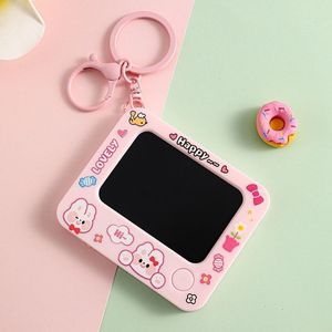 Porte-clés Tableau de Dessin Miniature Graffiti Dessin Animé en PVC, Bloc-notes Écrivable, Pendentif de Sac pour Étudiants, Cadeau Scolaire - Product Image 3
