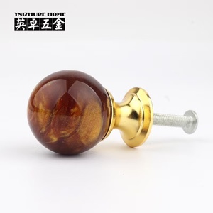 Carved Drawer <strong>Door</strong> Window Pulls Kitchen Furniture Engraved Hardware Resin Amber Shell Tiger Eye <strong>Gold</strong> Cabinet Handles - Product Image 4