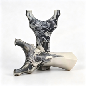 Professionelle Schleuder aus Harz und Flachleder mit Carbon-Polymer-ABS-Platte für Outdoor-Schießen und Jagd - Product Image 1