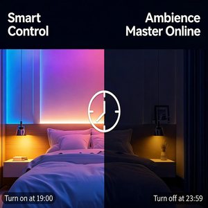 Tira de Luces LED RGB Inteligente COB de 18 pies, Direccionable, <span class=keywords><strong>con</strong></span> Efecto de Persecución de Color, 12V, Multicolor, Flexible, para Decoración - Product Image 4