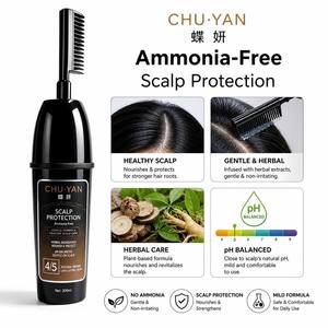 Crème colorante pour cheveux à utiliser d'une seule main - Brosse peigne intégrée pour des résultats de salon impeccables - Product Image 1