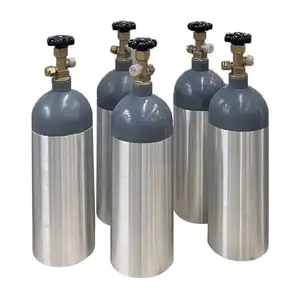 DOT-3AL Hersteller Direkt vertrieb 5lb 3.4L leere Aluminium legierung Gasflasche kann CO2-Gas speichern
