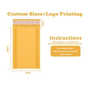 4x8 <b>5x7</b> Inches Poly Bubble Kraft Bubble Mailers Durable Self Seal Custom Logo Brown Padded <b>Envelopes</b> for Protective Packaging - Product Image 6