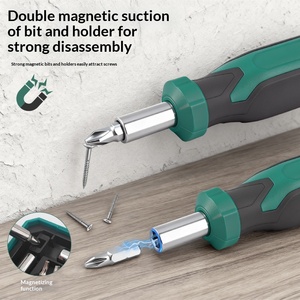 40Pcs Household <b>Tool</b> Kit 1/4 Inch Ratchet Wrench High Torque Socket Screwdriver Bit Set - Product Image 3