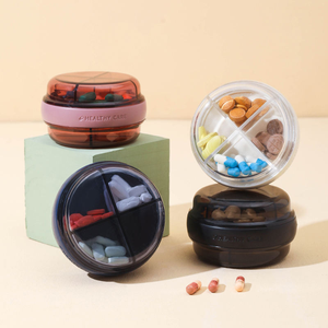 8コンパートメントポータブル医学2層ピルボックスピルボックスポータブル医学ディスペンサー週7日 - Product Image 5