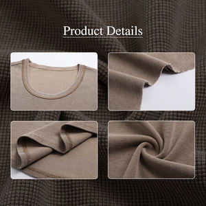 Camiseta sin mangas vintage de 325g con cuello en U, efecto batik, lavado, con costuras invertidas y dobladillo sin rematar - Product Image 5