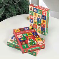 Lot de 5 Boîtes Cadeaux de Noël à Surprises Vides, 24 Gadgets Mystères à Moins de 1 $, Emballage de Boîte Mystère de Noël