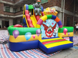 Elefante da circo pagliaccio gonfiabile castello gonfiabile del bambino casa di rimbalzo gonfiabile gonfiabile di divertimento della città per il parco di divertimenti - Product Image 2