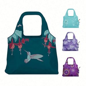 Bolsa de Compras Plegable de Gran Capacidad Personalizada de Fábrica, Bolsa de Supermercado Plegable con Impresión Completa - Product Image 1