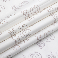 Papier d'emballage en tissu avec logo personnalisé de luxe Vêtements Chaussures Produits chimiques Bougies de bricolage Emballage en usine Taille personnalisée Matériel de pâte ciré